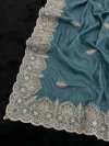 Ktd 2017 Chocolate Silk With Embroidery Work Saree